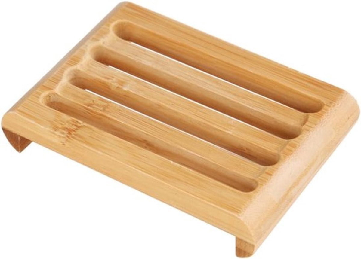 Zeepbakjes van bamboe - Handgemaakte zeepschaal van natuurlijk hout - Geschikt voor gootsteen - Zeep- of sponsbewaring