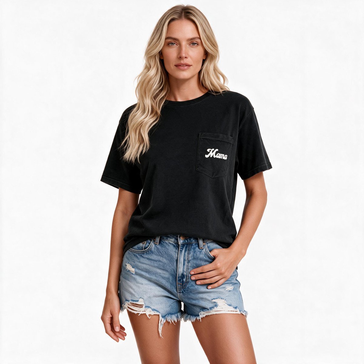 Imily Bela Dames Oversized T-shirt met Borstzak