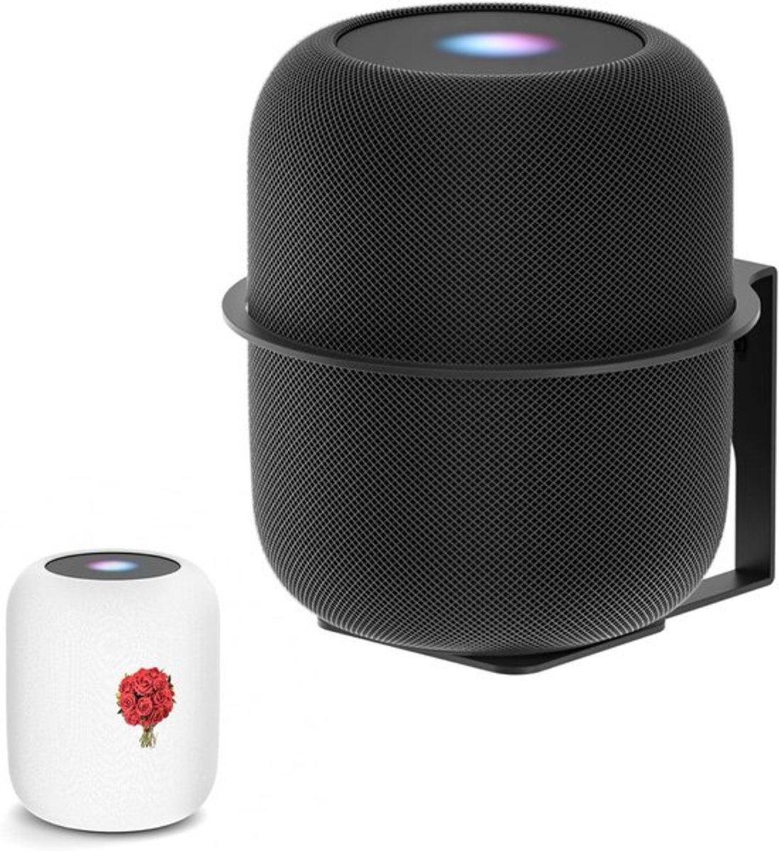 Stevige Wandbeugel voor Homepod 1 en 2 - Met Stofafdekking en Eenvoudige Installatie voor een Nettere Huiskamerervaring