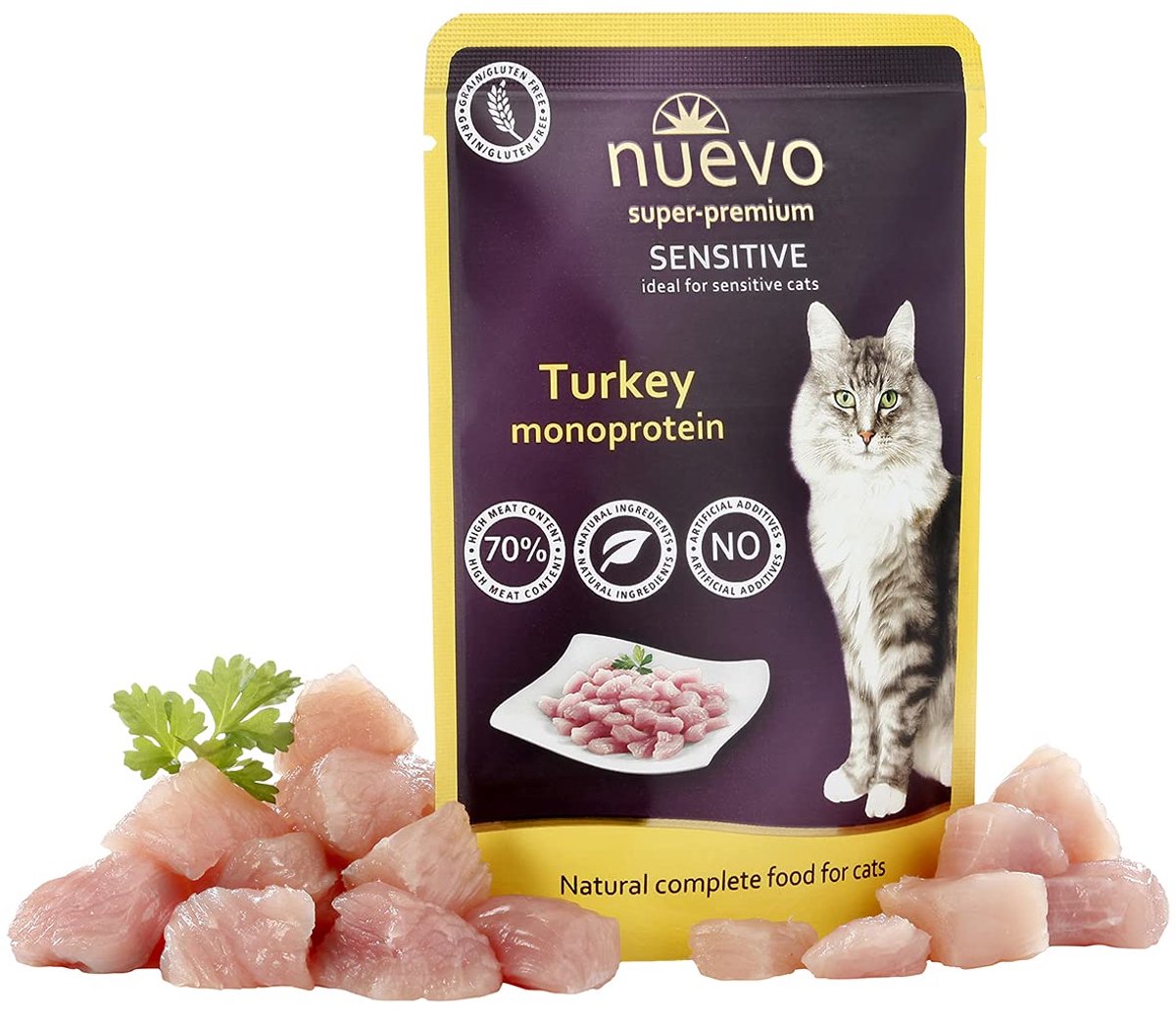 Natuurlijk kattenvoer met kalkoen, 85 g