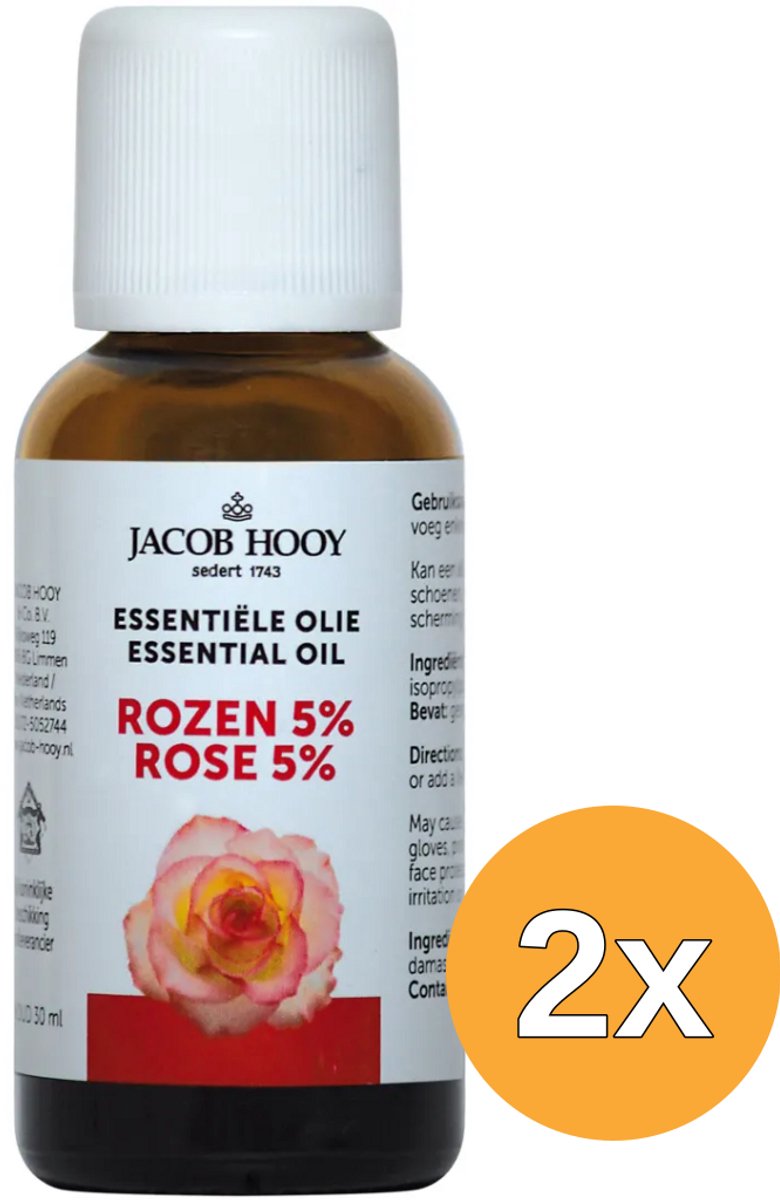 2x Jacob Hooy Rozenolie (30 ml)