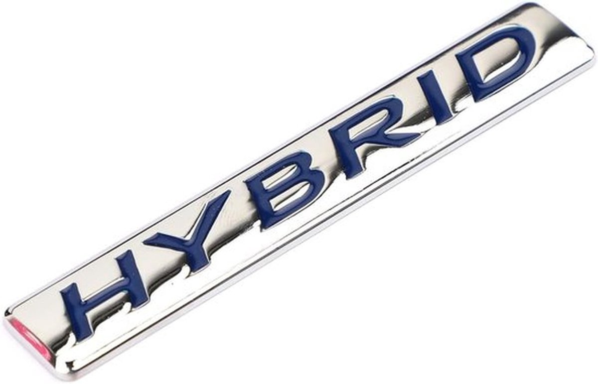 SnelShoppen - 3D HYBRID Auto Sticker Metaal Embleem Achterklep Badge voor Auto Decoratie, Hoogwaardige Anti-Roest Materialen, Makkelijk te Plakken, Ve