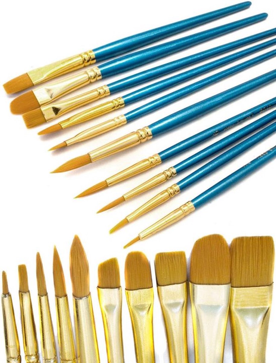20-delige Kwastenset voor Aquarelverf - Schilderen en Tekenen