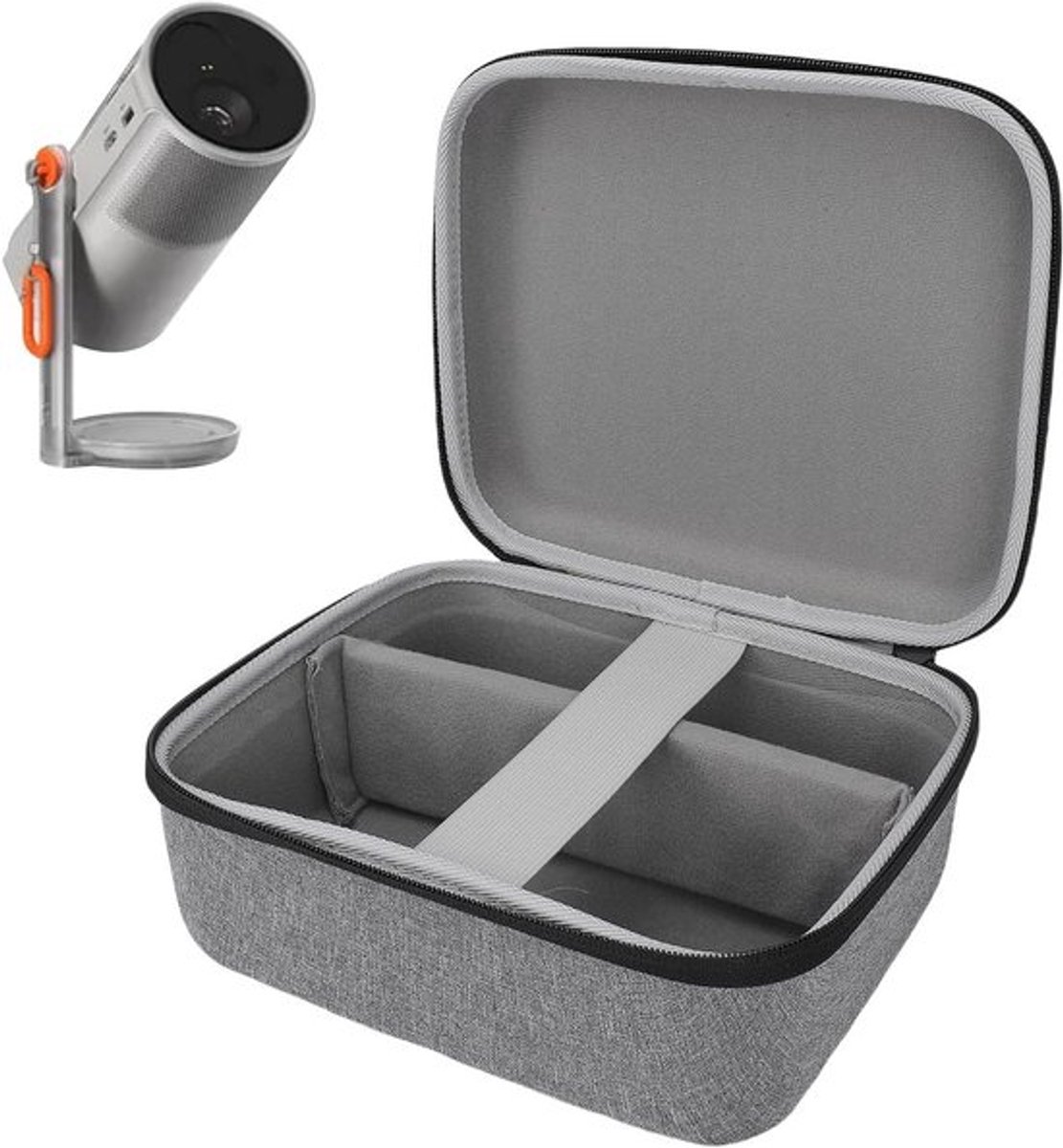 Duurzame en Waterdichte Hard Case voor Projector, Schokbestendige EVA Reisopslag met Zachte Binnenkant, Ideaal voor Reizen en Bescherming van je Projector