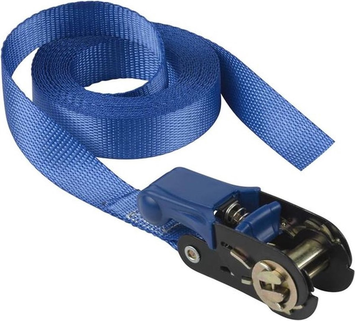 Spanband met ratel - Blauw - 5m x 25mm - 4365EURDAT - Hoge Kwaliteit Spanbanden met ratel