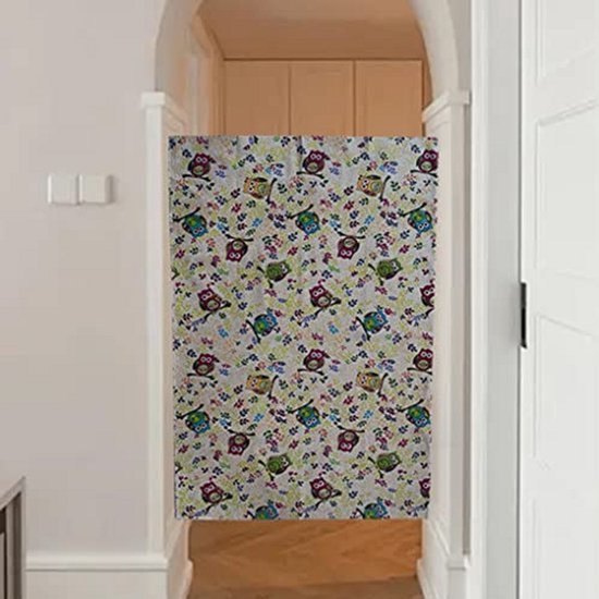 Katoenen Stof met Uil Print voor Naaien en Quilten - 150 cm Breed voor Doe-Het-Zelf Decoratie — afbeelding 2