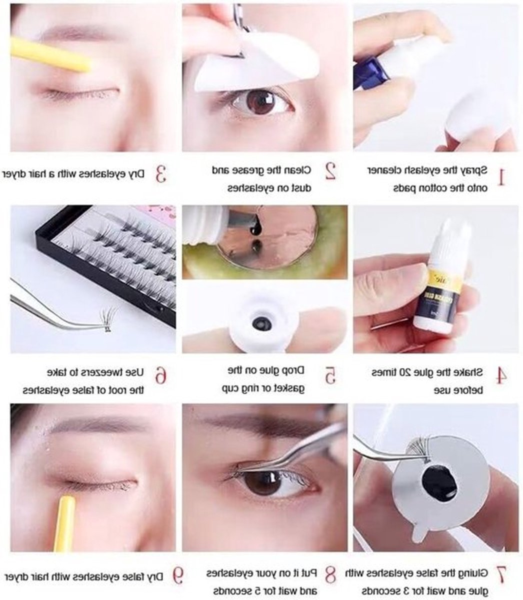 Oefenset voor Wimperextensions - Compleet Make-up Trainingspakket voor Beginners met Wimpertransplantatie Tools