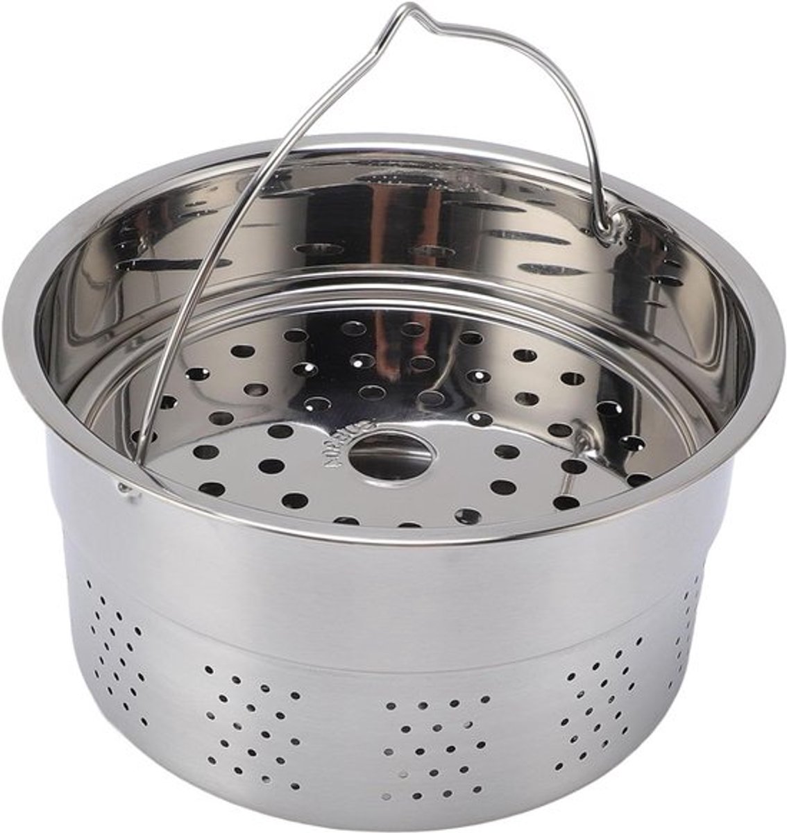 Stoommandje voor Foodprocessor, RVS Stoommand voor Koken, Stoominzet voor Groenten en Vis, Geschikt voor TM5 en TM6