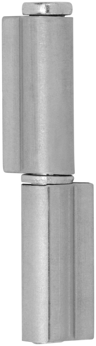 2 x Aansluitband met korte vleugel, 12 x 77 mm, voor poortscharnier