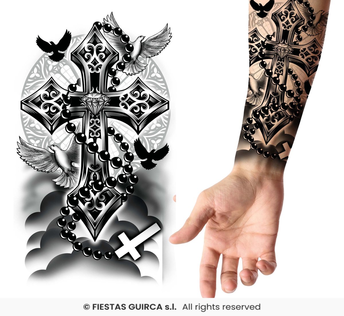Neptattoo Kruis