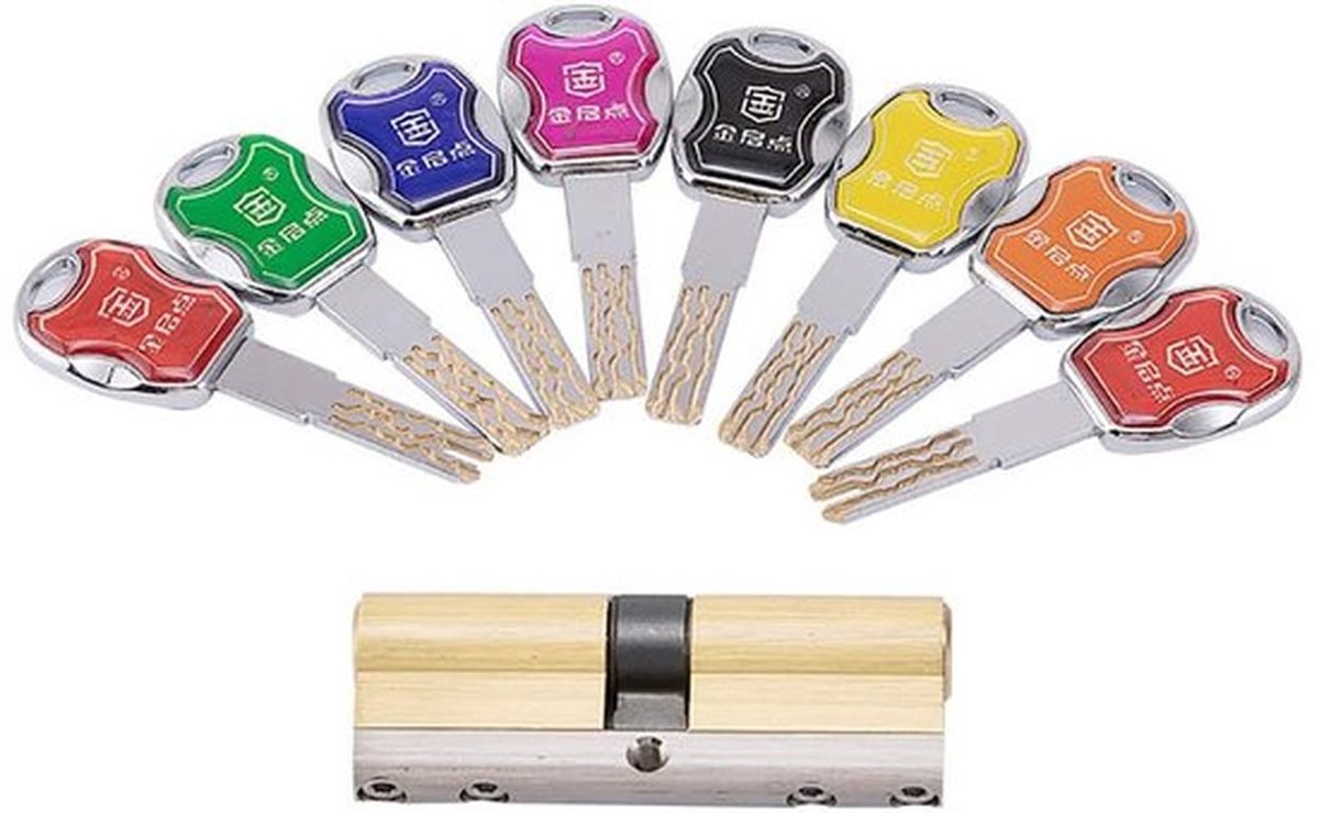 NTH products- Bladslot Hoge Veiligheid - Cilinderslot - Deurslot Buitendeur - Deurslot met Sleutel - Anti-diefstal Slot - 24 Anti-diefstal Messen