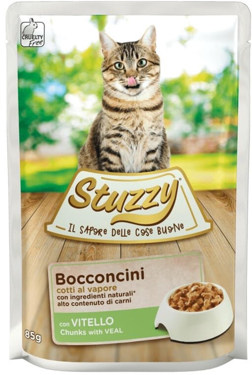 Solidchoice - Natvoer voor Volwassen Katten met Kalfsvlees, 24 x 85 g