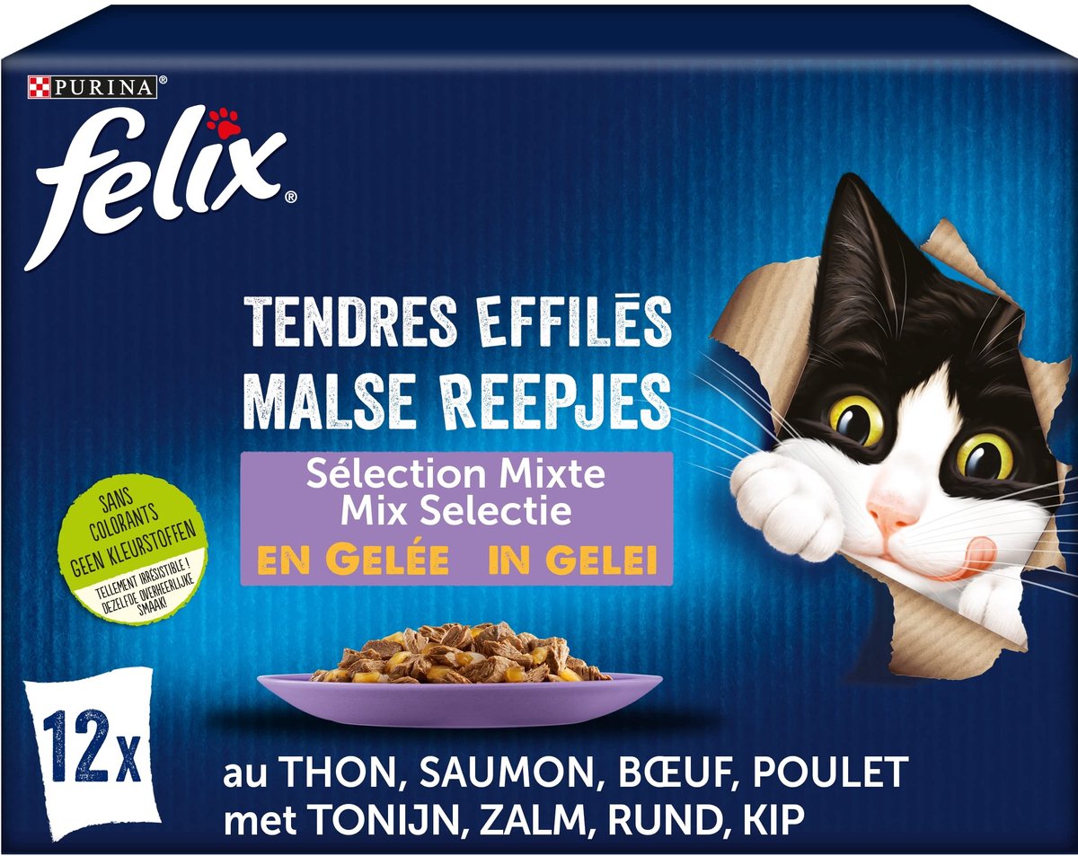 Solidchoice - Kattenvoer in Jelly met Vlees en Vis, 12 x 85 g