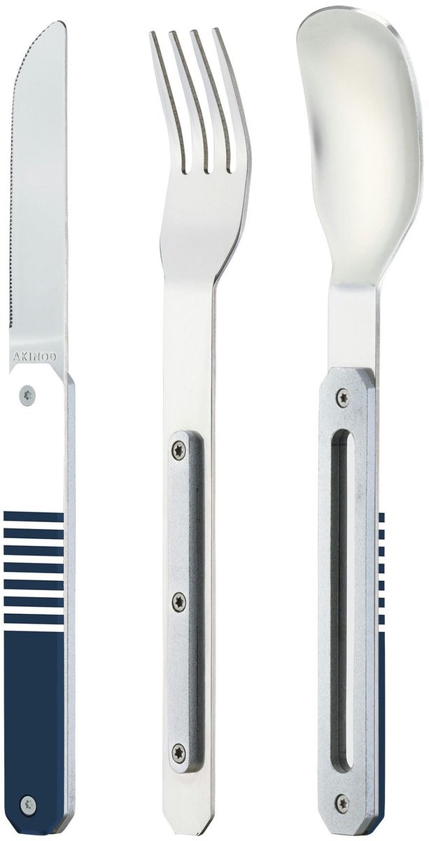 Solidchoice - Magnetische Bestekset voor Buiten met Lepel, Vork en Mes