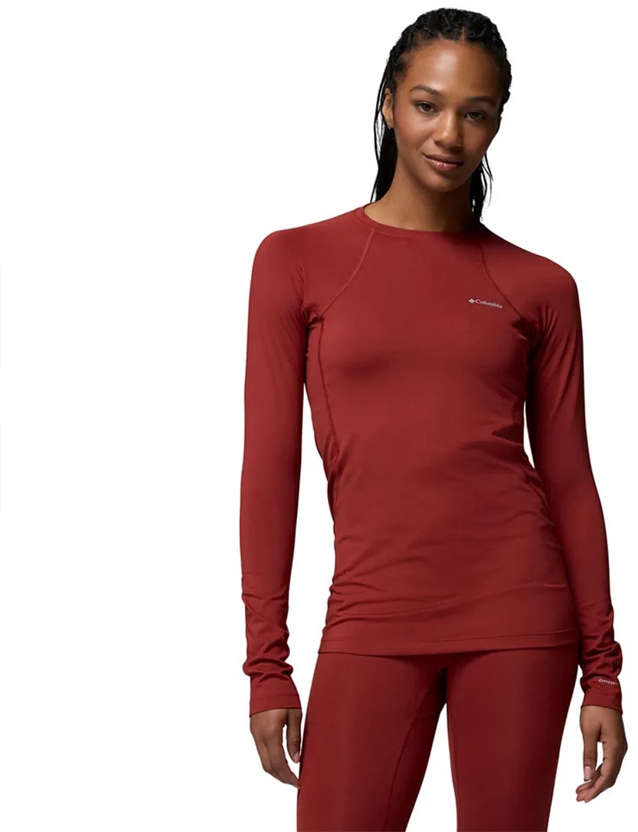 Columbia Midweight Stretch Lange Mouwen Basislaag Rood S Vrouw