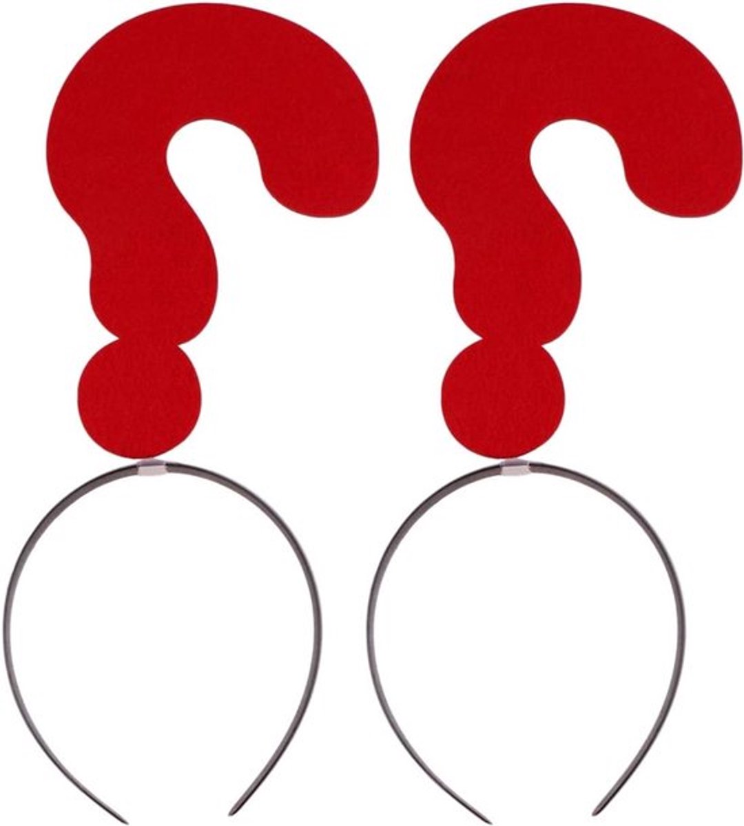 2 Stuks Vraagteken Hoofdband voor Feestjes - Fotohokje Hoofdbanden voor Kerst en Verkleedpartijen - Creatieve Accessoires voor Feestelijke Gelegenheden