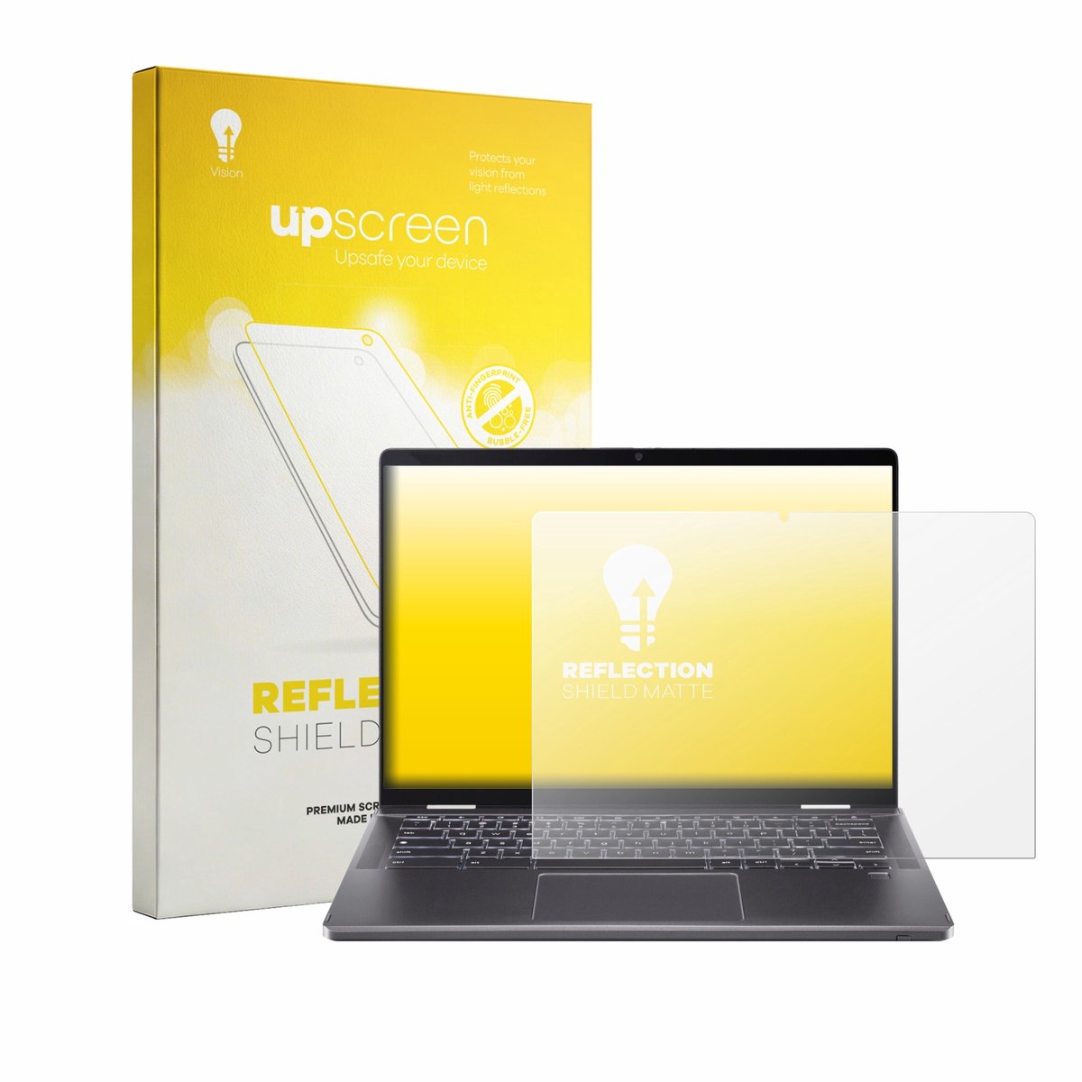 upscreen - Screenprotector voor Acer Chromebook Plus Spin 714 - Folie Beschermfolie anti glare matte
