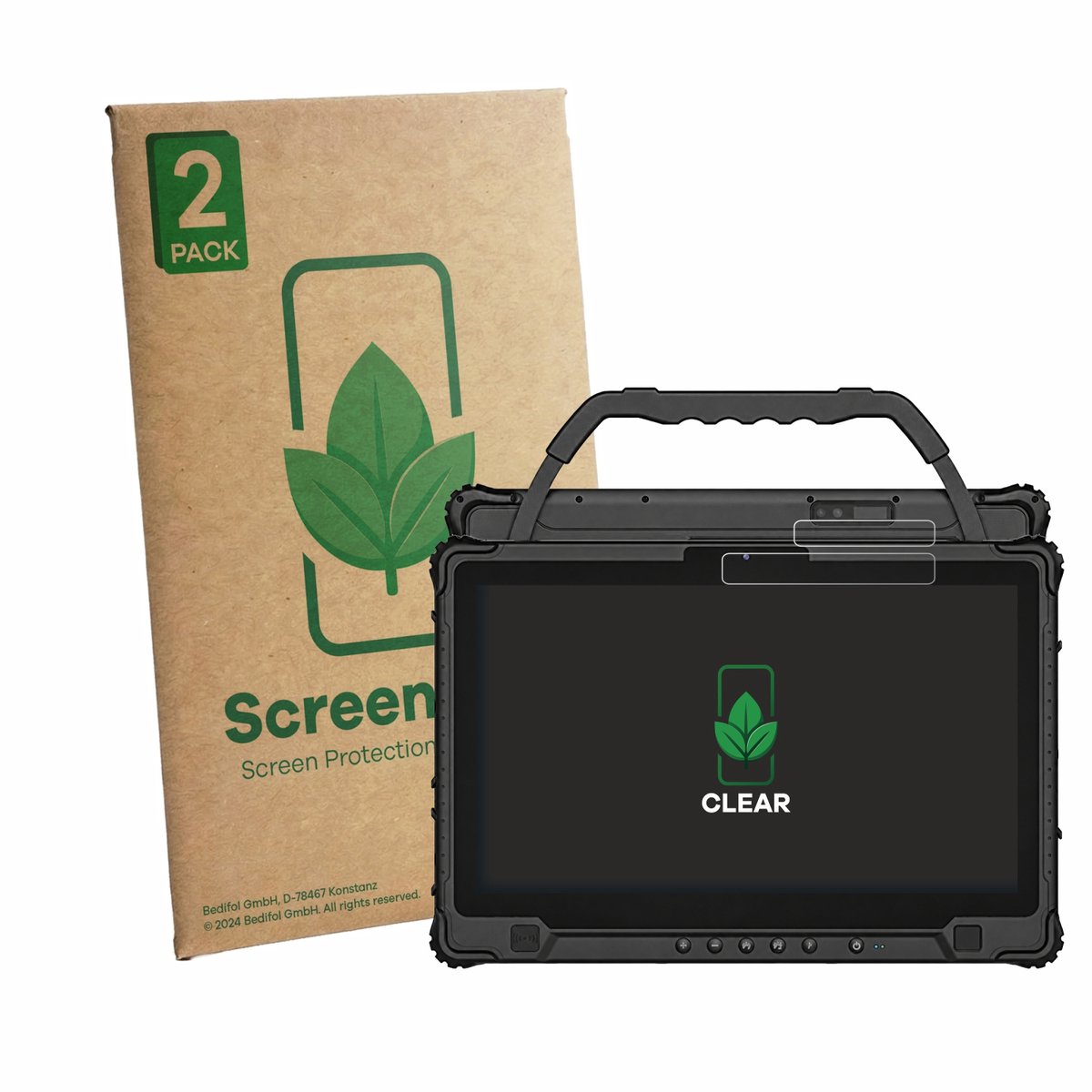 2 Stuks Screenprotector voor Emdoor EM-I14M 14" (ALLEEN Camera Lens) - Hoogwaardige Beschermfolie transparant