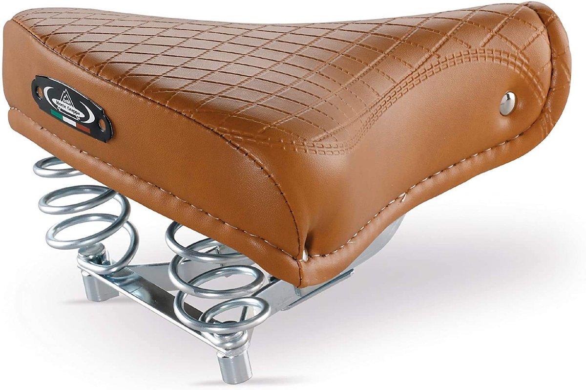 Solidchoice - Vintage Fietszadel met Vering voor Klassieke Fietsen