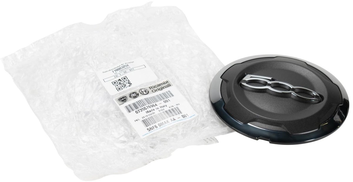 Solidchoice - Originele Wieldeksel voor Aluminium Velgen, Fiat 500L