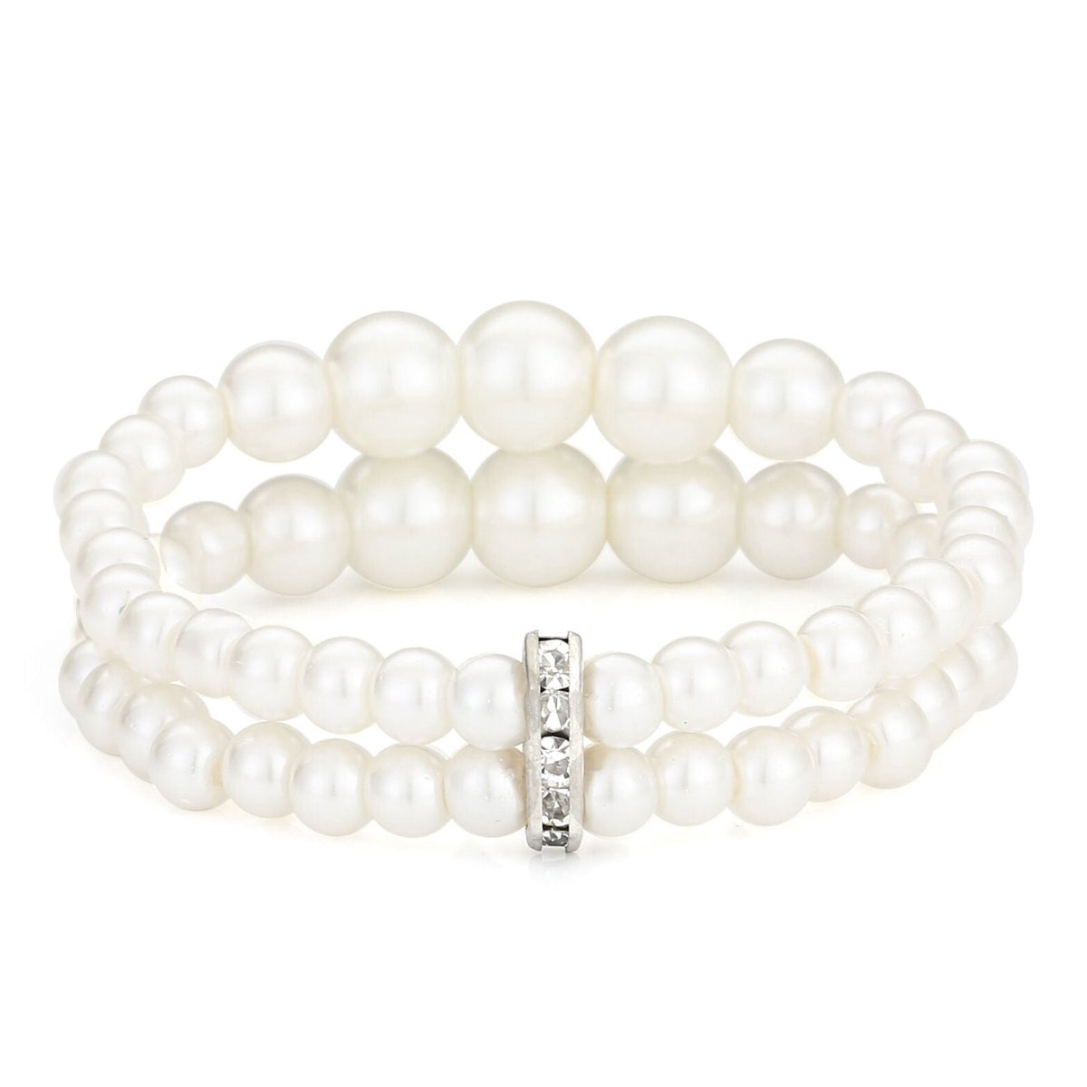 Michelle Bijou Armband Parel Dubbel wit