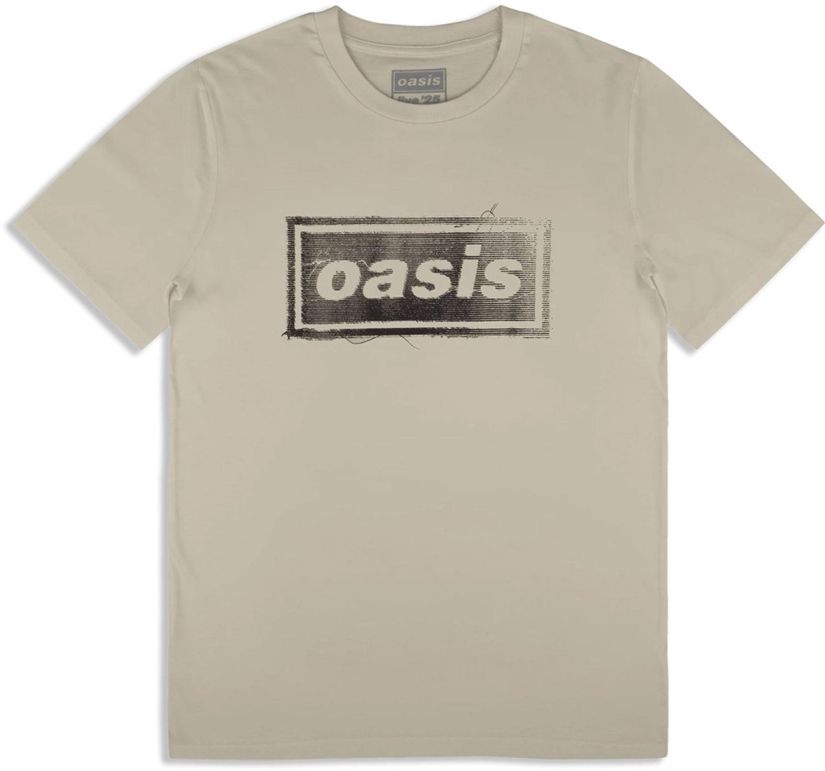 Oasis - Thread Logo Heren Tshirt - 2XL - Grijs