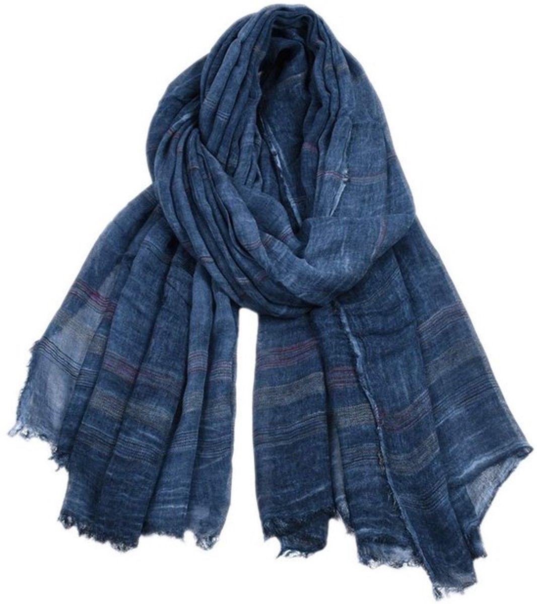 Sjaal Heren - Zachte Katoenen/Linnen Sjaal - Lange Halssjaal - Warm Accessoire - Perfect voor Herfst/Winter - 190x90 cm