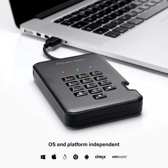 Externe SSD - Veilige dataopslag - Digitale activa beschermen - Wachtwoord beveiligd - 128 GB - Grafiet — afbeelding 4