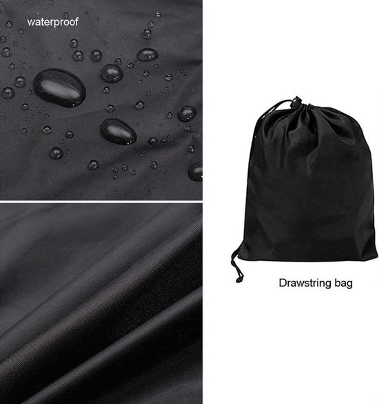 Hogedrukreiniger cover 17.8" x 17.8" x 34.2" - weerbestendig - zwart - bescherming tegen weersinvloeden - SnelShoppen — afbeelding 2