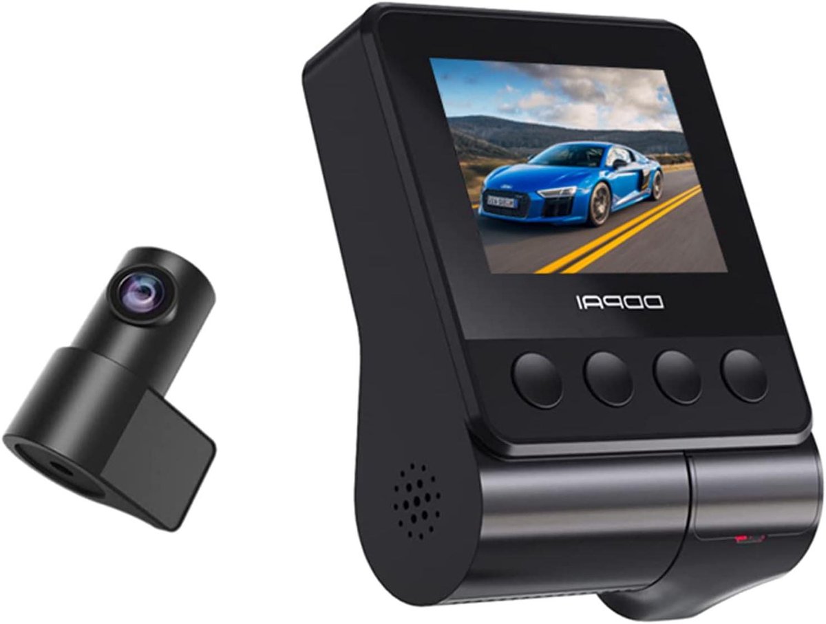 Auto Camera - Ritregistratie Systeem - Veiligheid Onderweg - Dubbele Opname GPS - QuadHD FullHD - Zwart