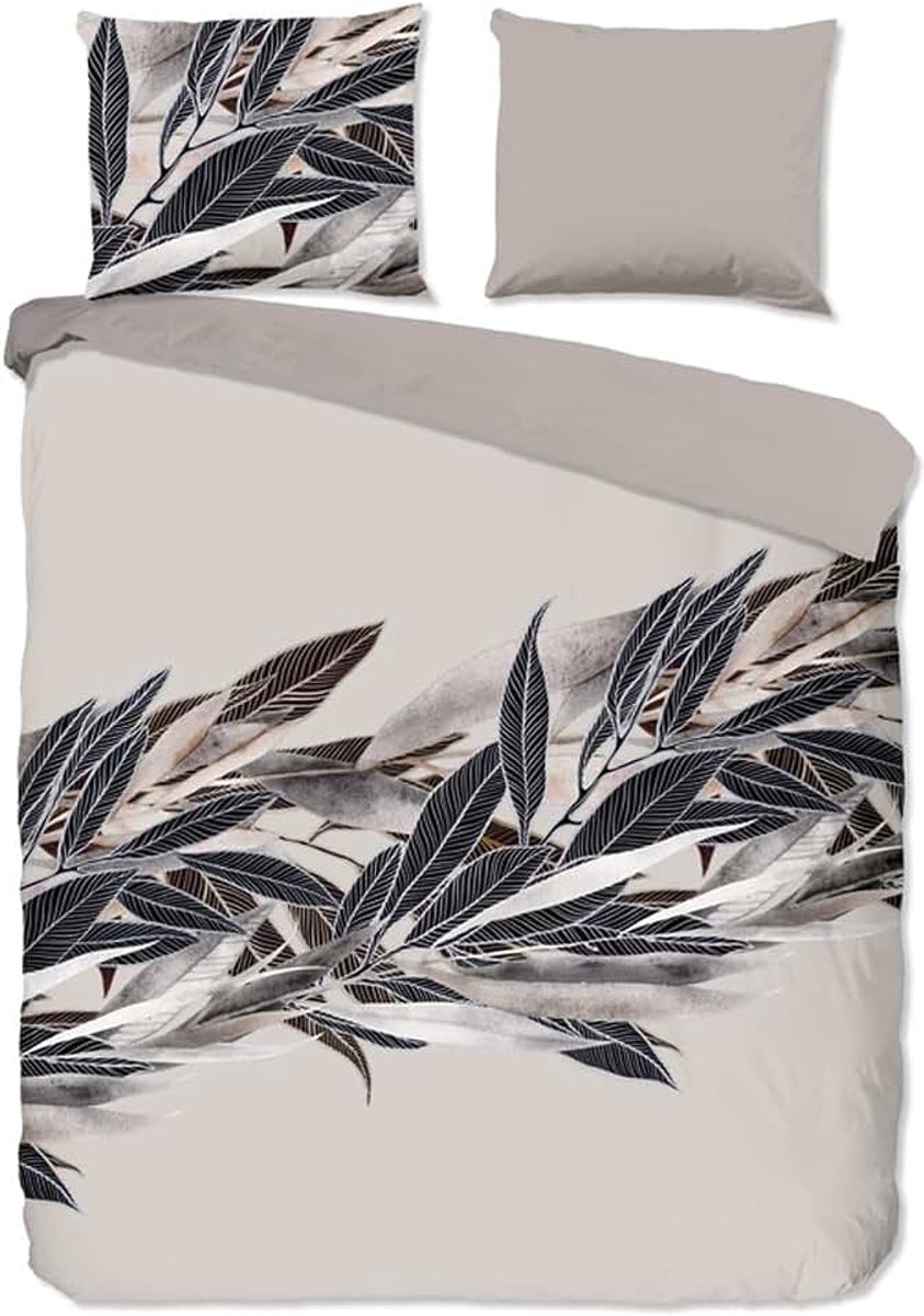 Dekbedovertrek Katoen Renforcé Gisele - grey 200x200/220cm