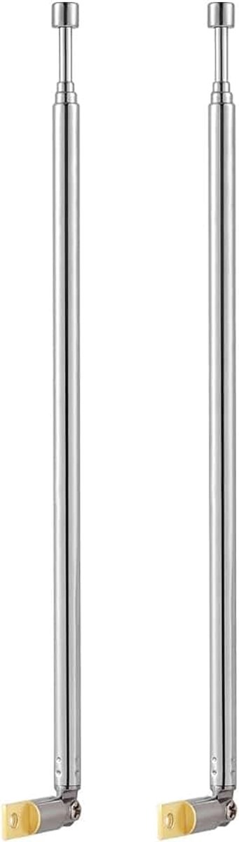 1 Stuk Telescopische Antenne Radio 4 Secties 62.2CM/24.49Inch Draagbare Telescopische Antenne Vervanging voor TV Radio AM FM Stereo Ontvanger