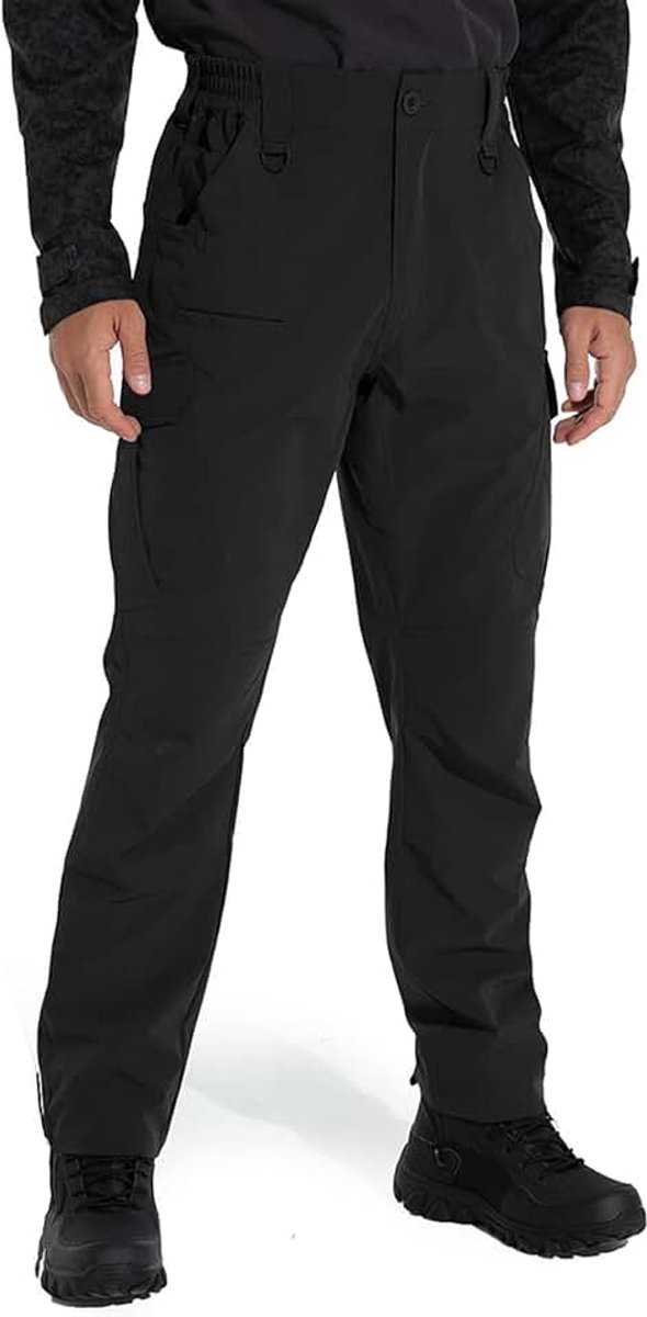 Heren Wandelbroek Stretch Cargo Broek Outdoorbroek Lichtgewicht Tactische Broek Met 9 Zakken Waterdichte Werkbroek Voor Mannen Voor Trekking