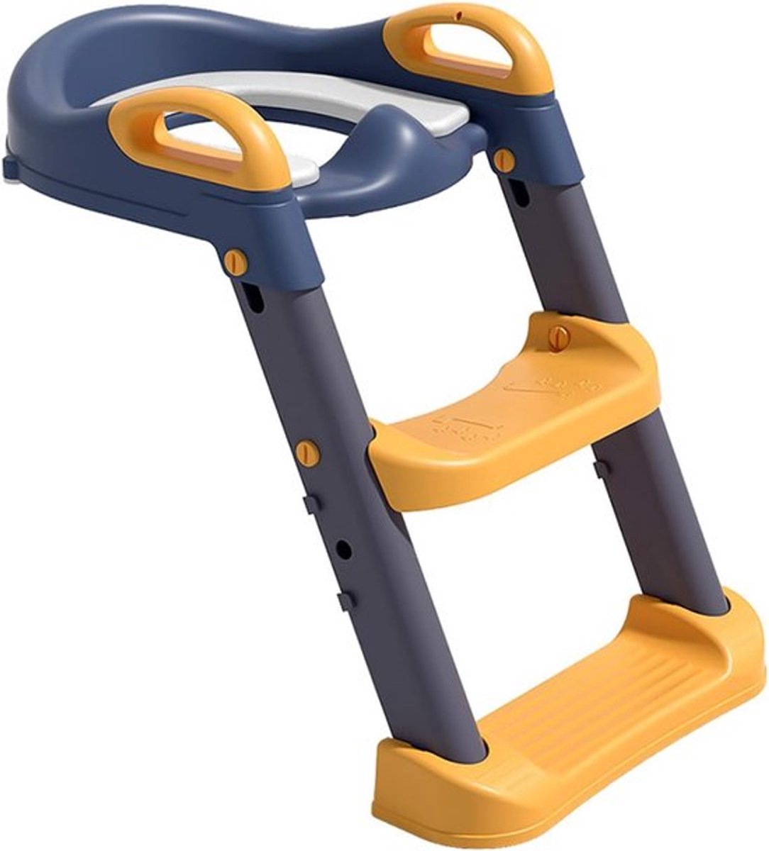 Pottytraining toiletzittingen met spatscherm, verstelbare trapladder en zacht PVC-kussen voor jongens en meisjes, ideaal voor zindelijkheidstraining en een comfortabele gebruikservaring