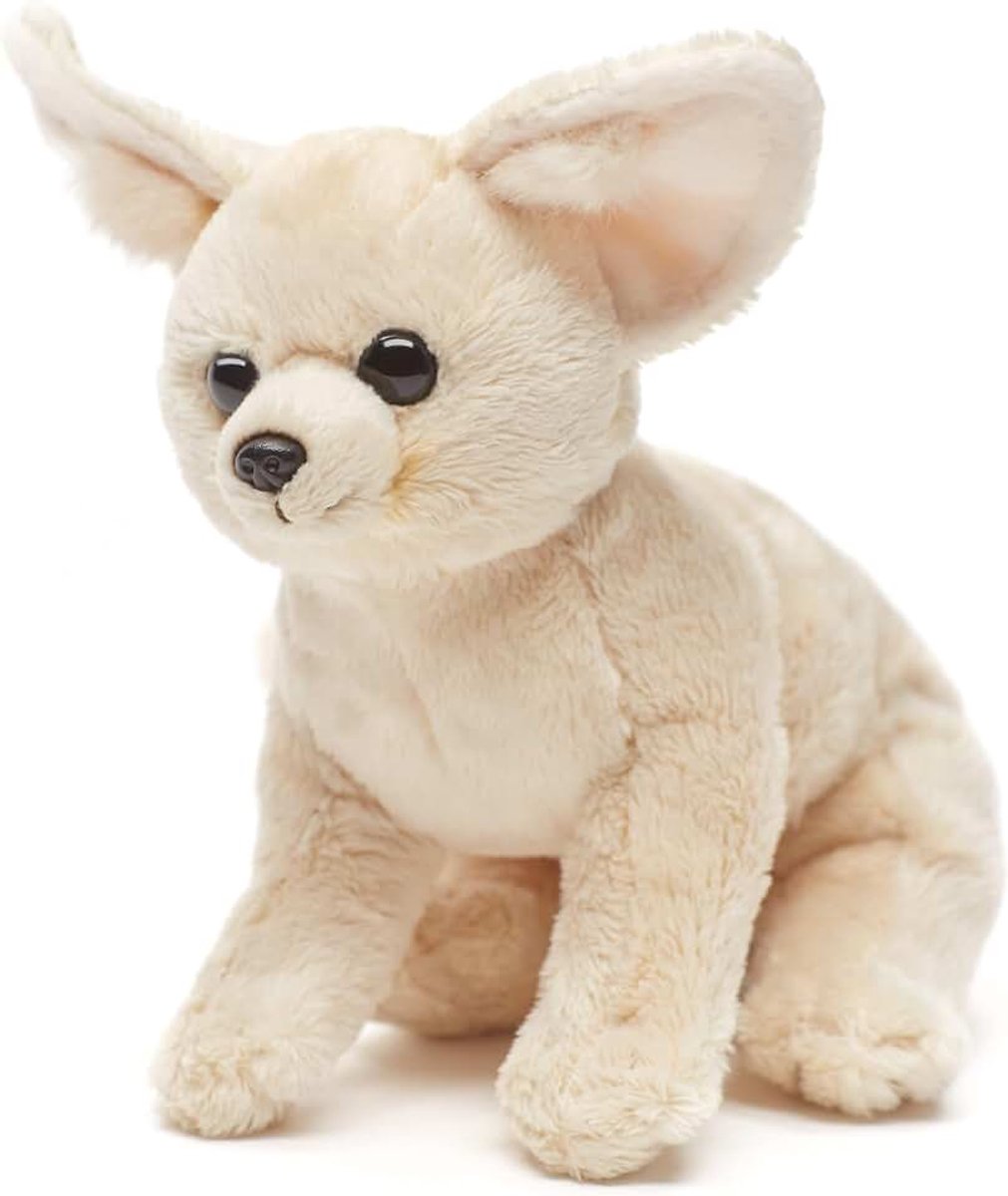 - Woestijnvos-baby, Fennek - 18 cm (hoogte) - pluche vos, wilde dier - pluche dier, knuffeldier