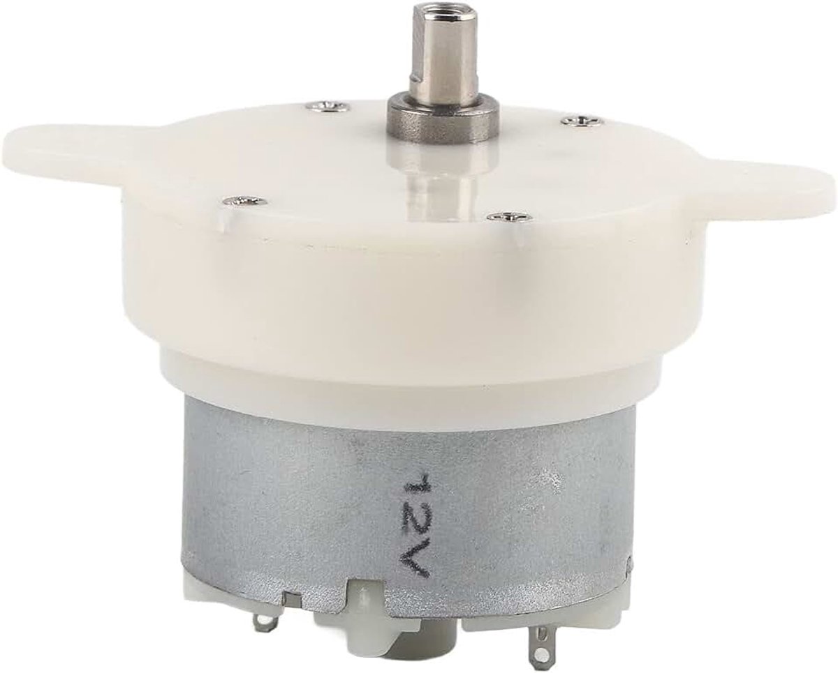 12V 10RPM DC miniatuur reductiemotor, lage snelheid elektrische motor met gedempte handmatige transmissie, hoge prestaties en duurzaamheid