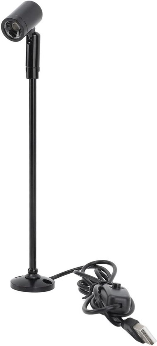 Verstelbare Mini LED Spotlamp van Duurzaam Aluminium voor Sieraden, Toebehoren en Verlichting van de Make-up Tafel met USB Voeding (Neutraal Licht)