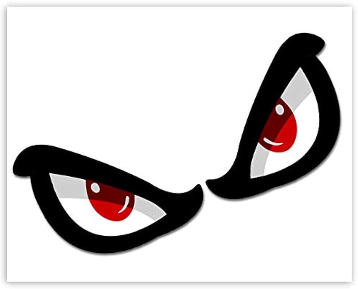 1 paar vinyl stickers autostickers No Fear Eyes Eyes Rally Stickers Auto Moto Motorfiets Venster Deur Tuning B 66