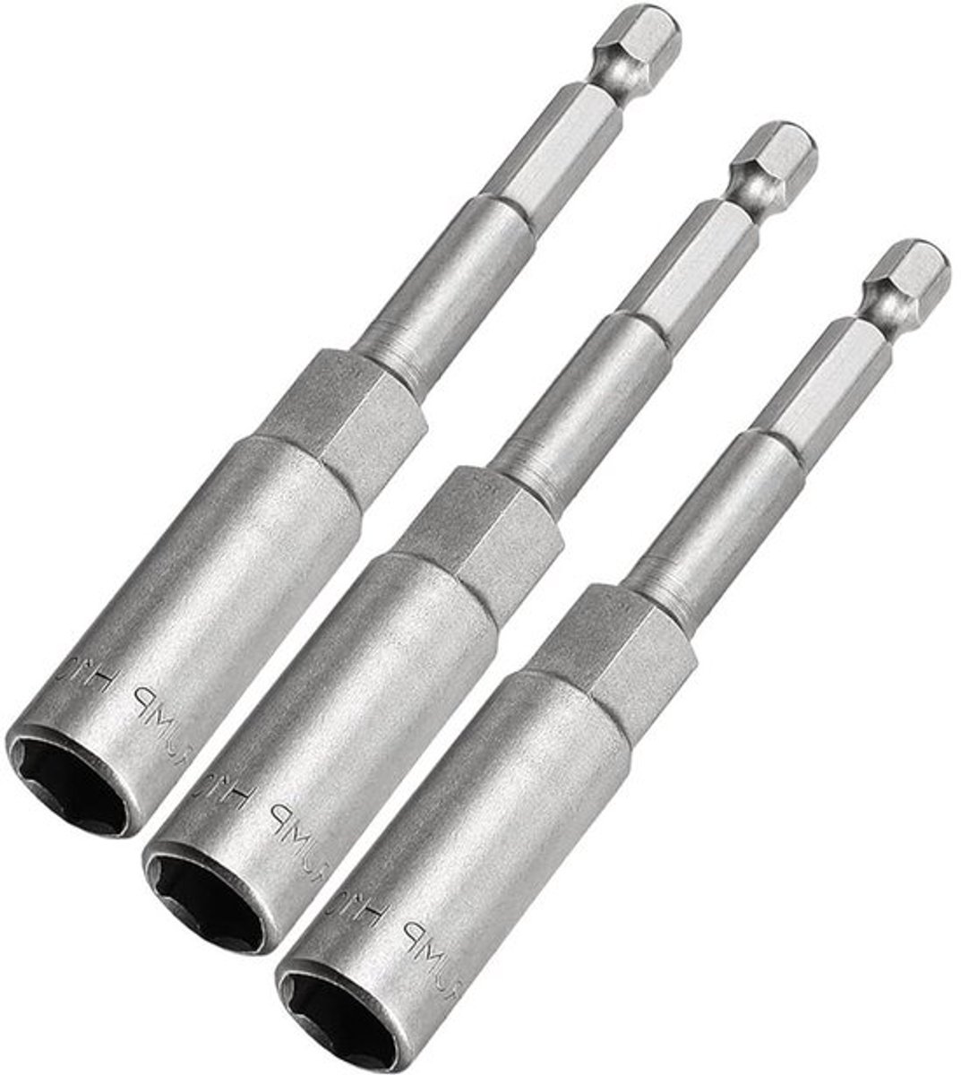 Snelwisselbare zeskantschacht, moer setter driver boor - 3 stuks - 100 mm lengte - houtbewerking, auto reparatie, machineonderhoud