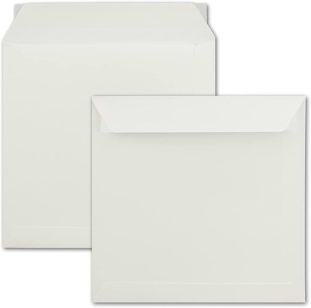 Wit Vierkant, Compleet Pakket 25 Stück 220 x 220 mm Creme