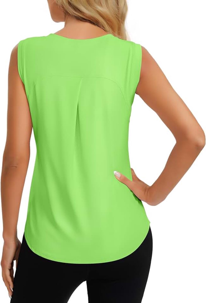 Sport Top Mouwloos Tennis Fitness Shirt Dames Lichte Yoga Sport Topjes
