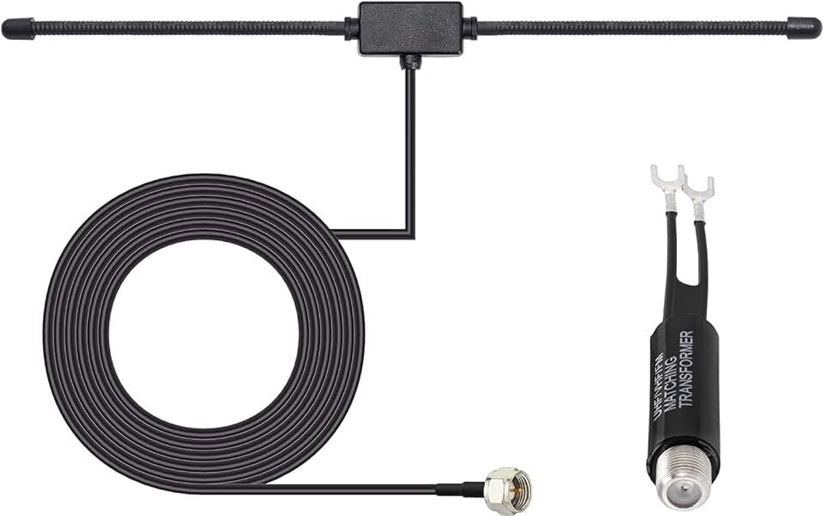 75 Ohm 300 Ohm DAB FM T Vorm Dipool Antenne voor Indoor Digitale HD Radio Tafelblad FM Radio Home Stereo Ontvanger AV Audio Video Home Theater Ontvanger HDTV TV Tuner