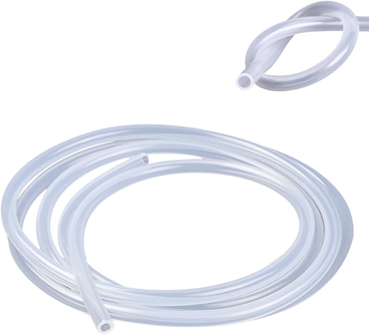 2 m siliconenslang (binnendiameter 10 mm, buitendiameter 12 mm), transparante siliconen-rubberen slangen, levensmiddelenkwaliteit, slang voor lucht, olie, huishouden, industrie, drinkwater