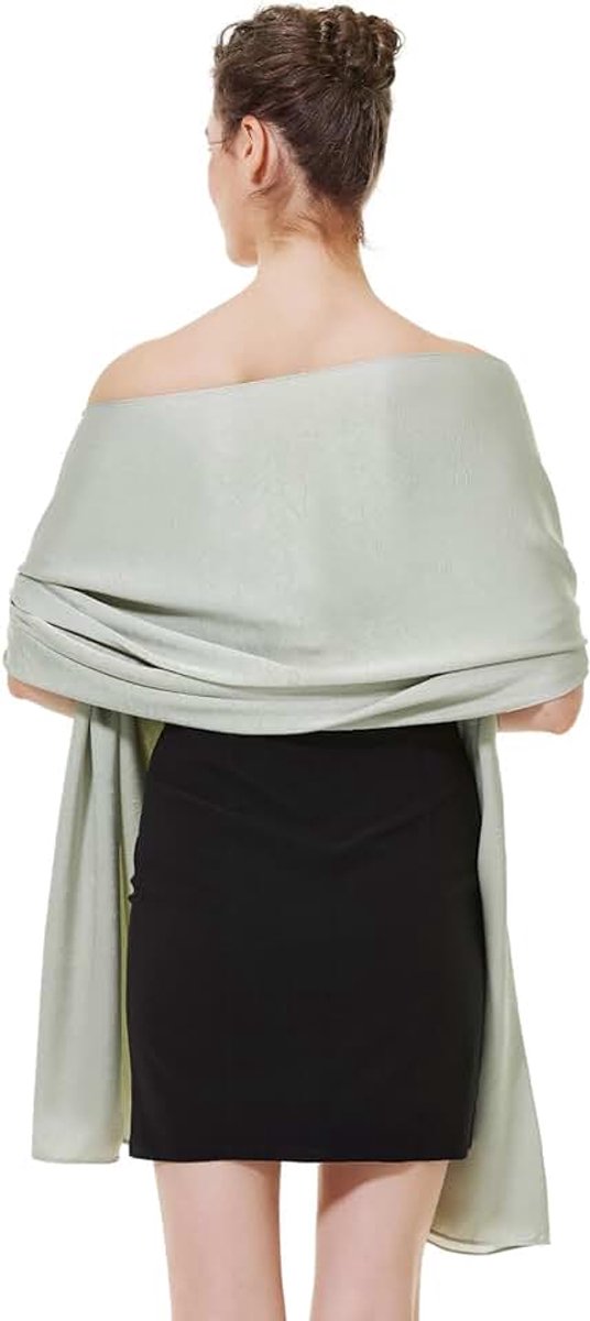 Chiffon Sjaal Stola Dames Bruiloft Partij Elegant Scarves voor Bruidsjurk Avondjurk Baljurk Strandjurk