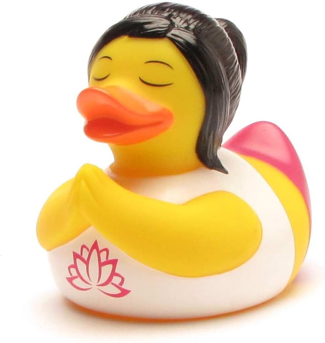 Yoga I badeend I L: 7 cm I incl. rubberen eenden-sleutelhanger in set I cadeau voor yoga-fans en -trainers