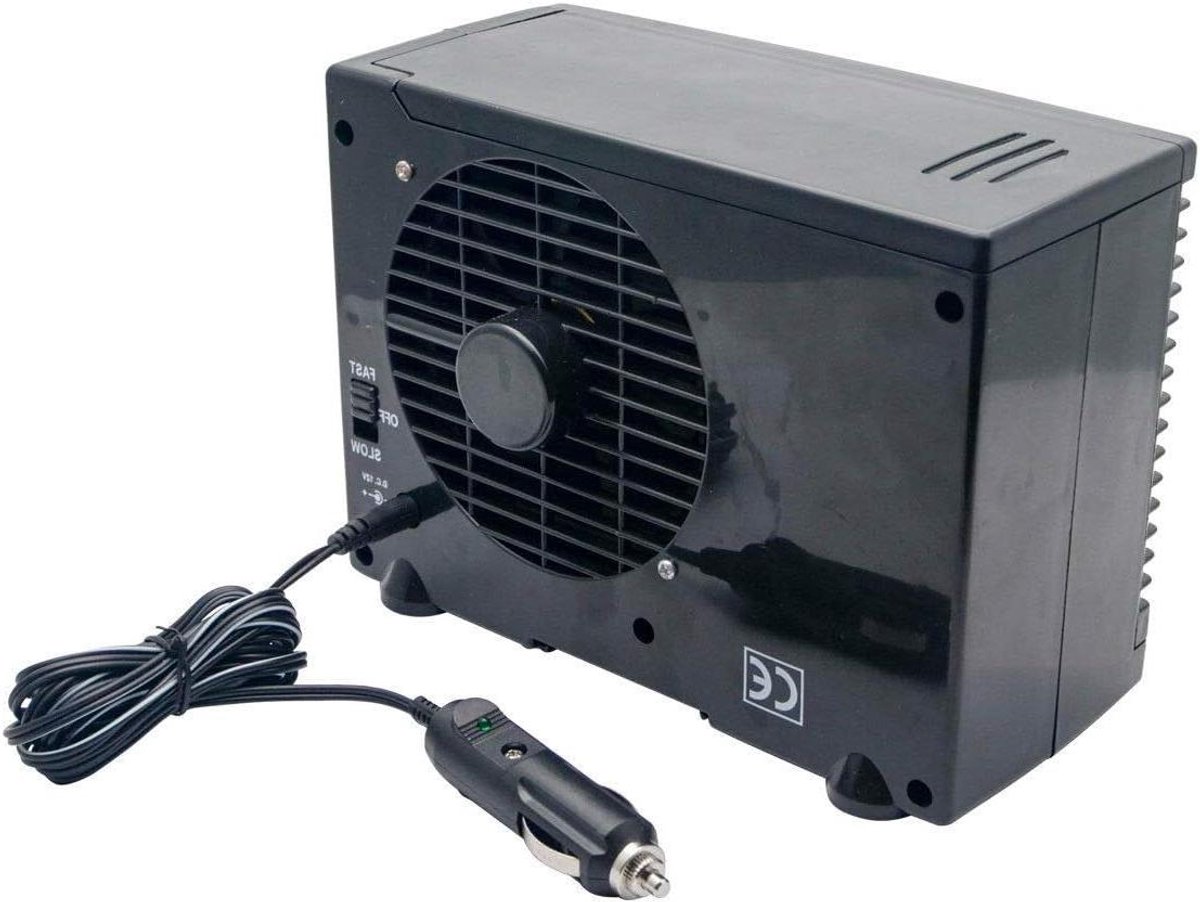 Draagbare Airco - Mini Koeler - Voertuig Verkoelen - Waterkoeling Stille Werking - 12 Volt - Zwart