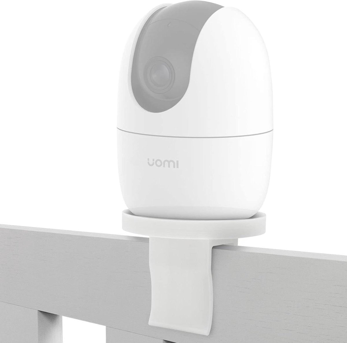 Babyfoonhouder - Camera steun - Babykamer bewaken - Boorloze montage - Tot 25mm - Wit