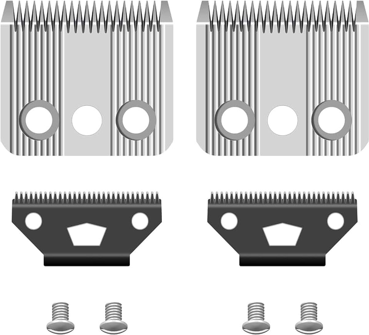Set van 2 Star Blade, reservemessen voor hondensnijder, compatibel met Moser 1400, roestvrij staal, 0,7-3 mm