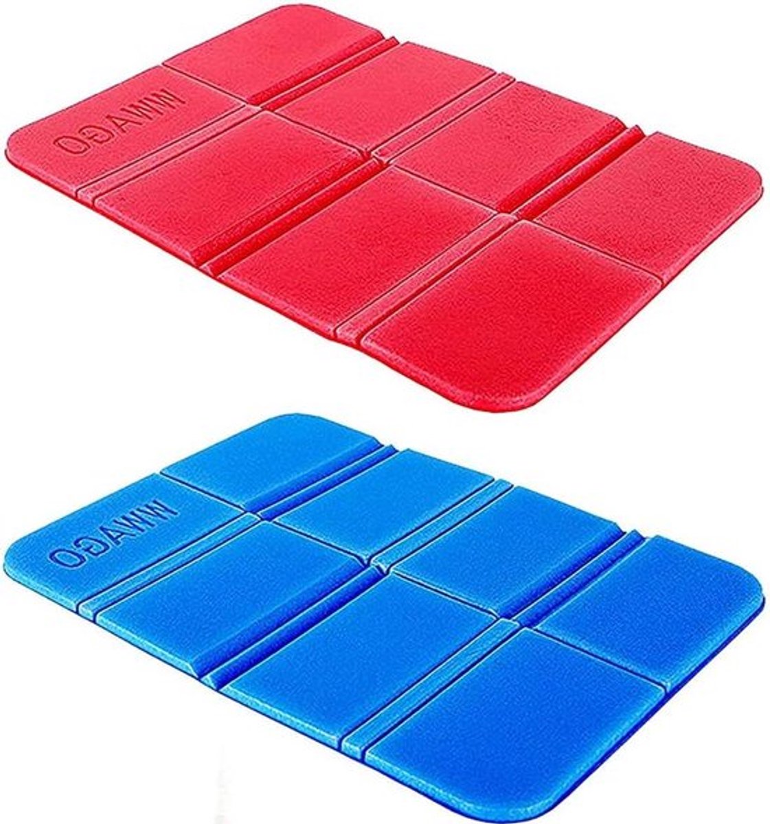 Camping Kussen Zit - Opvouwbaar - Ultralicht - EVA-schuim Zittende kussentjes - Rugzakruimte - Gewichtsvermindering - Geschikt voor outdoor-activiteiten - Blauw - 2 stuks