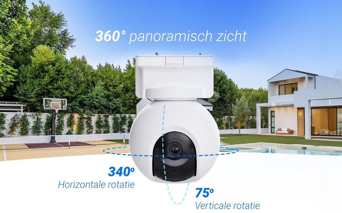 EZVIZ HB8 Pro 4K Beveiligingscamera Draadloos 360° Zwart - afbeelding 2